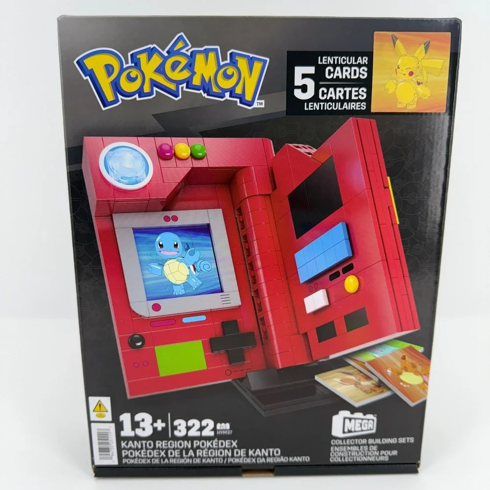 Pokemon Mega Construx Kanto Region Pokedex Collector Building Set New